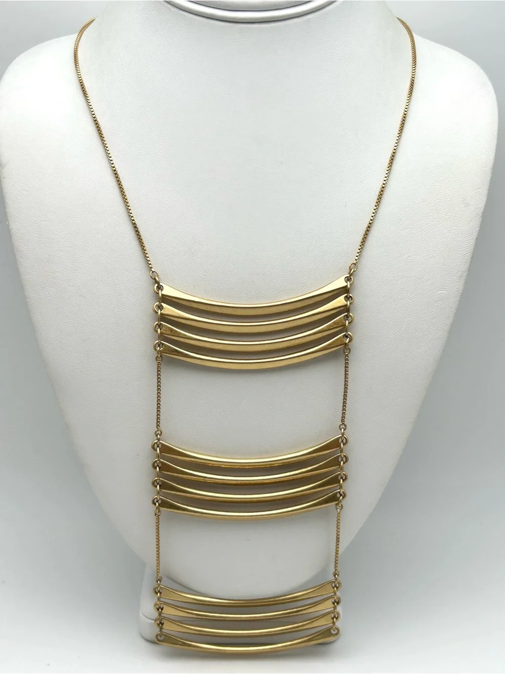 Madewell Hanging Gold Bars Necklace